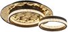 LED Deckenleuchte, Aluminium, gold, Kristalloptik, L 50,5 cm Bild 1