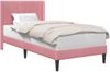 vidaXL Bettrahmen mit Kopfteil Rosa 90 x 200 cm Samt 42027482 Bild 2