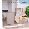 osoltus Wäschesortierer Nelson 1-Fach Wäschekorb Bambus beige 60 cm Bild 3