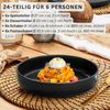SÄNGER Steingut Geschirrset Madeira, Tafelservice 24 teilig für 6 Personen Bild 2