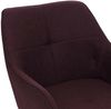 2er-Set Esszimmerstuhl HWC-O47, Küchenstuhl Armlehne, drehbar Auto-Return, Stoff/Textil (270g/m²) ~ bordeaux Bild 5