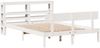vidaXL Massivholzbett ohne Matratze Weiß 120x190 cm Kiefernholz 3305789 Bild 3