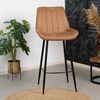 Bronx71 Barhocker Brooke Microfaser cognac 74 cm - 4er Set Bild 5
