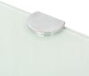vidaXL Eckablage mit Verchromten Halterungen Glas Weiß 35x35 cm 243859 Bild 4