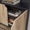 Eckschrank Inaro Anthrazit/Eiche 79 x 76 cm mit 3 Fächern Vicco Bild 4