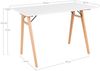 House Nordic Schreibtisch, weiß und natur, 120x60x75 cm Bild 4
