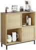 GarveeMore Küchenregal Sideboard Küchenschrank,Stauraumschrank, 100 x 30 x 37 cm Bild 5