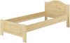 Bettrahmen Massivholzbett Kiefer natur Einzelbett 90x200 Futonbett Singlebett Rollrost 60.37-09 Bild 4