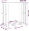vidaXL Outdoor-Kaminholzregal 108x52x106 cm Massivholz Kiefer 822626 Bild 4