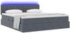 vidaXL LED-Speicherbett mit Matratze Dunkelgrau 200 x 200 cm Samt 3371640 Bild 3