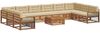 vidaXL Sofagarnituren 11 pcs Natur und Beige Massivholz Akazie 3374263 Bild 2