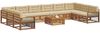 vidaXL Sofagarnituren 11 pcs Natur und Beige Massivholz Akazie 3374263 Bild 3