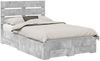 vidaXL Bettrahmen mit Schubladen Beton Grau 135 x 190 cm Holzwerkstoff 3411983 Bild 2