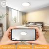ZMH Deckenlampe LED Deckenleuchte Flach - Ø30cm Badezimmerlampe Badezimmer Dimmbar Rhombenplatte Küchenlampe Rund Schlafzimmerlampe Weiß 24W Flurlampe Badlampe für Bad Küche Flur Schlafzimmer Bild 5
