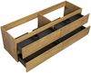 Waschbeckenunterschrank Angela 160cm - Eiche - Unterschrank Badmöbelset Bild 2