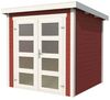 Lasita Maja Gartenhaus Zambezi 1 Gartenhaus in Rot Holzhaus Blockbohlenhaus Bild 3