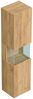 Badmöbel Set Taifun 3tlg. 70cm mit LED Spiegel & Hochschrank eiche gold : Eiche Gold Bild 4