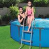 Bestway 'Flowclear' Poolleiter, 2 Stufen, für Pools bis 84 cm Höhe, Metall/Kunststoff Grau Bild 4