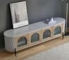 Livin Hill 'Stilig' TV-Schrank, MDF grau, 60 x 40 x 200 cm Bild 5