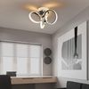 ZMH LED Deckenleuchte Ø31cm Innen Modern Aluminium wohnzimmer schlafzimmer, LED fest integriert, 3000k, Nicht Dimmbar Up/Down Light Kabelgebunden Bild 2