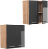 Vicco Küchenschrank Küchenzeile R-Line, Anthrazit Hochglanz, Hängeschrank 60 cm Bild 5