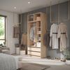 Kleiderschrank Elmo Sonoma 50 x 40 cm 3er Set Vicco Bild 3