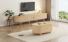 TV-Schrank + Couchtisch Set, TV-Schrank 175x40x42 cm & Couchtisch 100x50x40 cm, MDF in heller Walnussoptik Bild 2