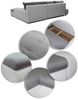 Ecksofa mit Schlaffunktion Faris - Couch mit Bettkasten, Big Sofa, Sofagarnitur, Couchgarniitur, Polsterecke (Schwarz + Dunkelgrau (Madryt 1100 + Inari 94), Ecksofa Rechts) Bild 4