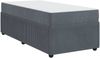 vidaXL Bettrahmen mit Matratze Dunkelgrau 90 x 190 cm Stoff 3398335 Bild 4