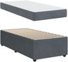vidaXL Bettrahmen mit Matratze Dunkelgrau 90 x 190 cm Stoff 3398335 Bild 5