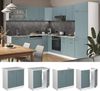 Spülenunterschrank R-Line Blau-Grau 80 cm ohne Arbeitsplatte Vicco Bild 2