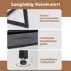 Computerschreibtisch mit Steckdosen Schminktisch und Hocker-Set mit Monitorständer Rustikal Braun Bild 5