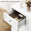 Homfa Kommode, Weiß Sideboard mit 6 Schubladen Schlafzimmer, Wohnzimmer 108x87x40cm Bild 2