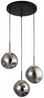 Nova Luce 9426753 SPADA Pendelleuchte 3-flammig Gold Schwarz Rauchiggrau E27 Bild 2