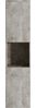 Badplaats Badezimmerschrank Montreal 30 x 30 x 131 cm Beton Grau - Hoch Badschrank Mit 2 Türen Bild 3