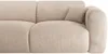 Vente-unique - POGNI Sofa SamtStoff Beige - B 165 cm x H 73 cm x L 280 cm Bild 5