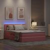 vidaXL LED-Speicherbett mit Matratze Rosa 140 x 190 cm Samt 3371396 Bild 5