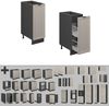 Apothekerschrank Fame-Line GrauBeige 30 cm ohne Arbeitsplatte Vicco Bild 5