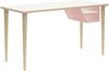 Poise Desking, 4 Füße aus Eiche, Ablagefach pastellpink, Maße: H 740 x B 1000 xT 600 mm Bild 2