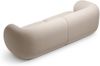 Micadoni Sofa Kate 4-Sitzer Samt Beige Bild 3