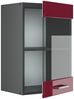Küchenglasschrank R-Line Rot Hochglanz 40 cm Vicco Bild 4