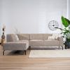 Bronx71 Ecksofa Kansas Stoff taupe links Bild 4