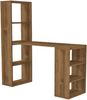 Schreibtisch Meråker mit Regalen 120x40x123,5cm Walnuss [en. casa] Bild 3