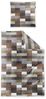 Irisette Feinbiber Bettwäsche Koala 135x200 Karo kupfer grau ocker 8534-50 Bild 4