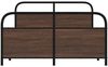vidaXL Bettgestell ohne Matratze 120x200 cm Braun Eichen-Optik 4100323 Bild 5