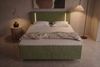 Boxspringbett Titan - Samtstoff - olive - 160x200 cm Bild 5