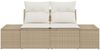 vidaXL Gartensofa mit Kissen Beige 184 x 62 x 69 cm Poly-Rattan 42006796 Bild 4