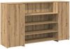 vidaXL Empfangstheke Artisan-Eiche 180x50x103,5 cm Holzwerkstoff 3324177 Bild 2