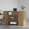 vidaXL Empfangstheke Artisan-Eiche 180x50x103,5 cm Holzwerkstoff 3324177 Bild 3