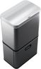 Klarstein Touchless Sensor-Mülleimer - 56L Küchen-Abfalleimer mit Bewegungssensor, 3-in-1-Mülleimer, Trennsystem, Soft-Close, Edelstahl, hygienisch Bild 4